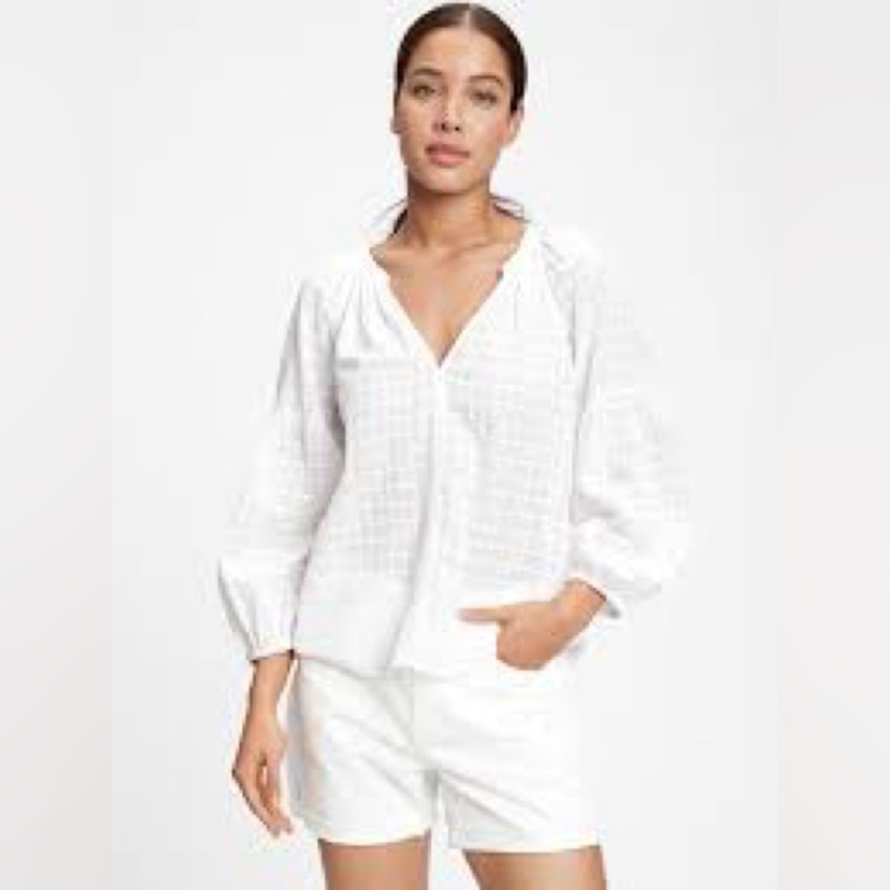 GAP- Easy Popover Cream Shirt Size XS‎